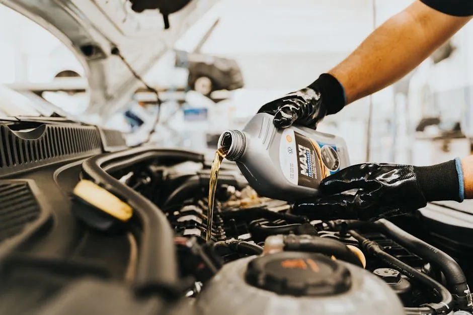 Routine maintenance on a German luxury vehicle in Torrance
